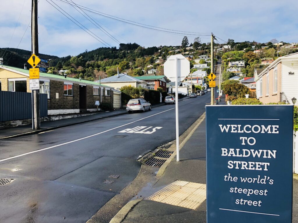 sign of steepest street